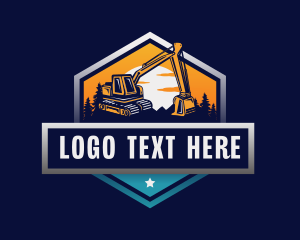 Equipment - Mining Excavator Equipment logo design
