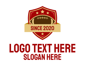 Sports Equipment - Gridiron American Football Team logo design