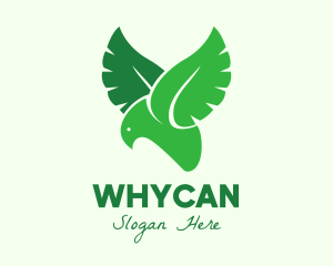 Flying - Green Eco Bird logo design