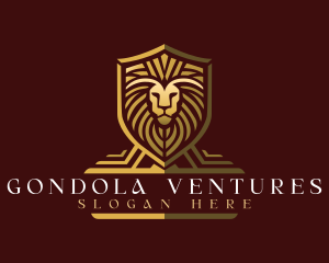 Lion Shield Crest Logo