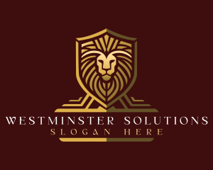 Lion Shield Crest Logo