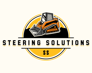 Truck loader Construction logo design