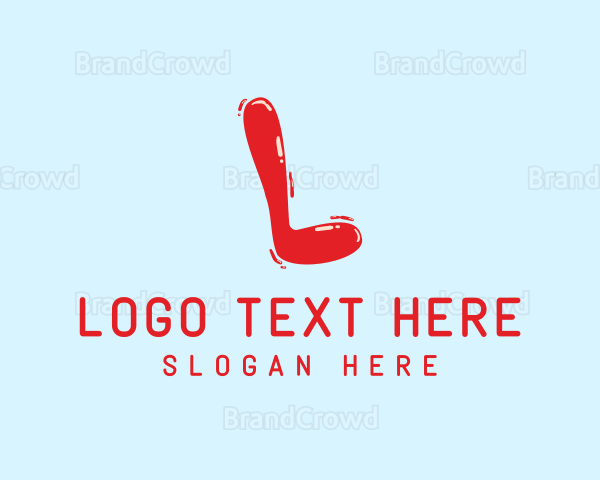 Liquid Beverage Letter L Logo