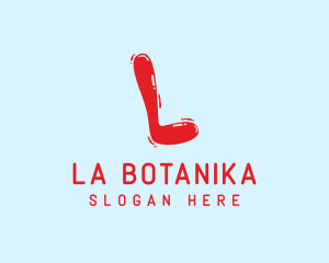 Liquid Beverage Letter L logo design