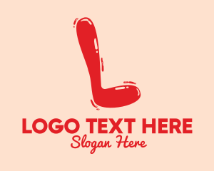 Letter L - Liquid Soda Letter L logo design