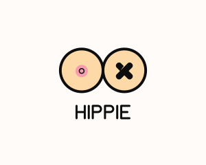 Adult - Boobs Nipple Tape logo design