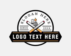 Hot - Cigarette Vice Lighter logo design