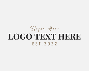 Luxurious - Luxury Fashion Enterprise logo design