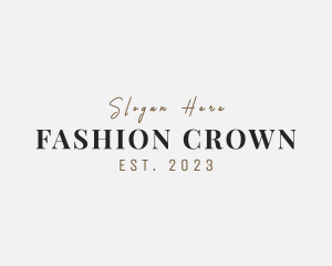 Luxury Fashion Enterprise logo design