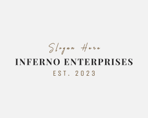 Luxury Fashion Enterprise logo design
