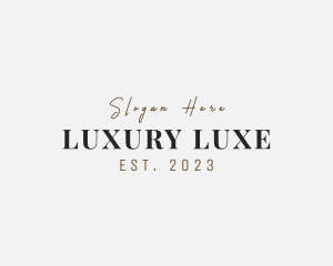 Luxury Fashion Enterprise logo design