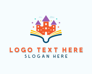 Toddler - Castle Book Learning logo design
