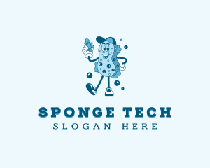 Sponge - Sponge Wash Cleaning logo design