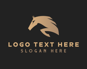 Horse Race - Horse Equestrian Stallion logo design