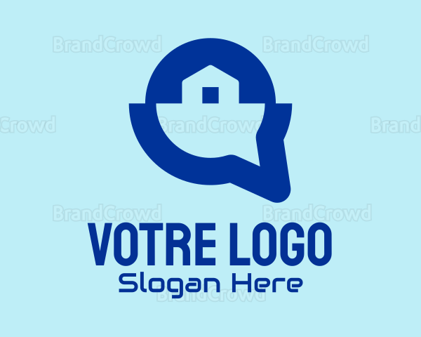 Blue House Listing App Logo