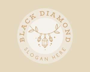 Handcrafted Diamond Necklace Jewelry  logo design