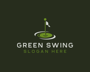 Golf - Golfing Golf Flag Sport logo design