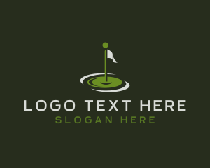 Sport - Golfing Golf Flag Sport logo design