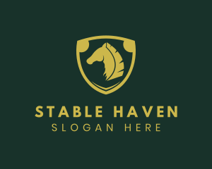 Shield Horse Stable logo design