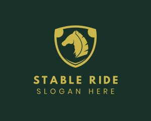 Shield Horse Stable logo design