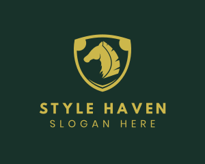 Race - Shield Horse Stable logo design