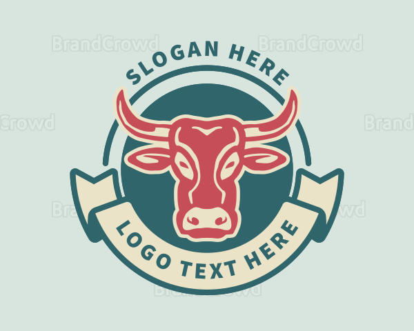 Cow Meat Dairy Logo