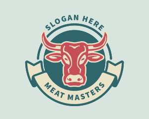 Cow Meat Dairy logo design