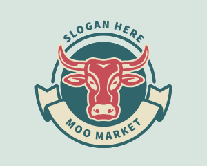 Cow Meat Dairy logo design