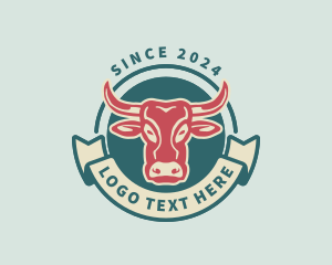 Yak Meat - Cow Meat Steak logo design