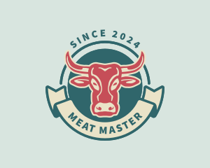 Cow Meat Steak  logo design