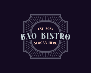 Bistro Style Badge logo design