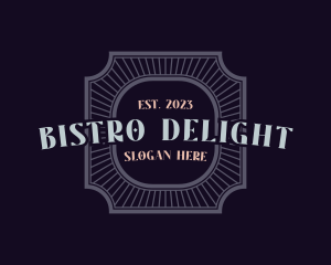 Bistro Style Badge logo design