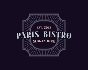 Bistro Style Badge logo design