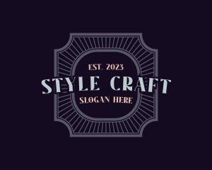 Bistro Style Badge logo design