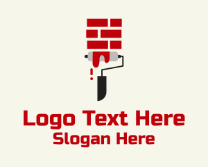 Brick Paint Roller  Logo