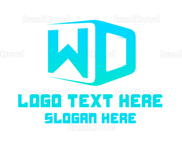 Cube Letter WD Logo