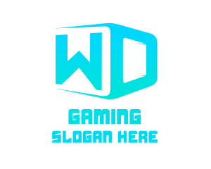 Storage - Cube Letter WD logo design