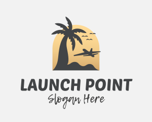 Takeoff - Tropical Beach Travel logo design