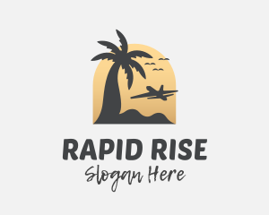 Takeoff - Tropical Beach Travel logo design