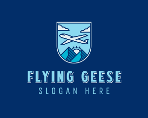 Airplane Flight Travel logo design