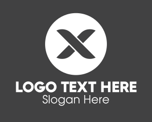 Letter X - Monochromatic Letter X logo design