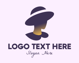 Old Style - Vintage Woman Hat logo design