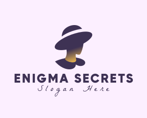 Mysterious - Mysterious Woman Hat logo design