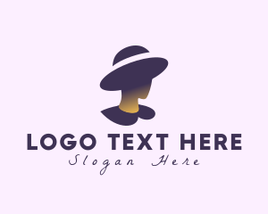 Mysterious - Mysterious Woman Hat logo design
