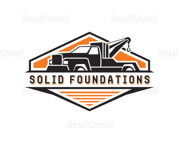 Vehicle Truck Towing Logo