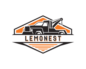 Logistics - Vehicle Truck Towing logo design