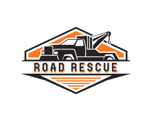 Vehicle Truck Towing logo design