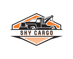 Vehicle Truck Towing logo design