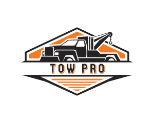 Vehicle Truck Towing logo design