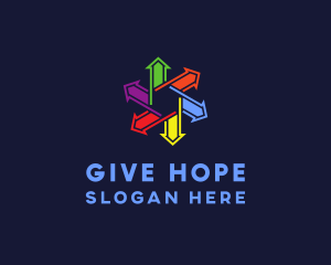 Donation - Colorful Direction Community logo design
